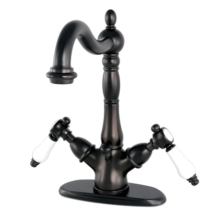 Kingston Brass Two-Handle Bathroom Faucet W/ Brass Pop-Up, Oil Rubbed Bronze KS1435BPL